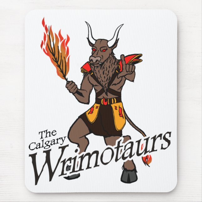 The Calgary Wrimotaurs Mouse Pad (Front)