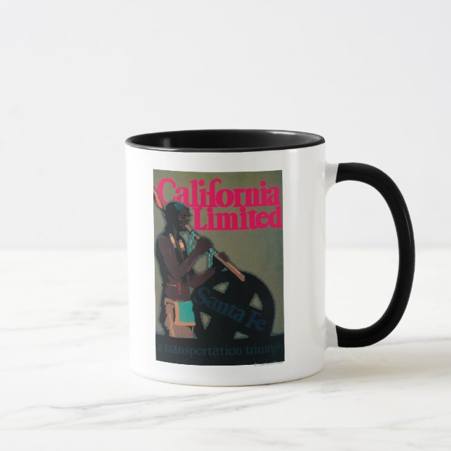 The California Limited Train Travel Poster Mug (Right)