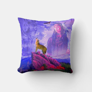 The Call Of The Great Wolf Spirit Cushion