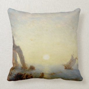 The Call of the Sirens (oil on canvas) Cushion