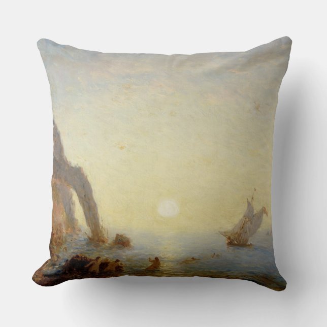 The Call of the Sirens (oil on canvas) Cushion (Front)