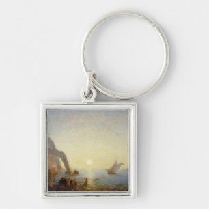 The Call of the Sirens (oil on canvas) Key Ring