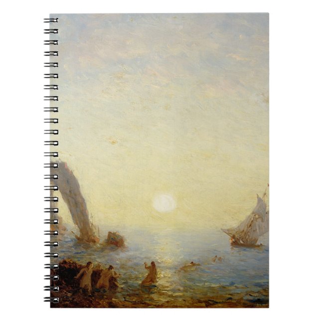 The Call of the Sirens (oil on canvas) Notebook (Front)