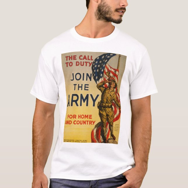 The Call to Duty - Join the Army T-Shirt (Front)