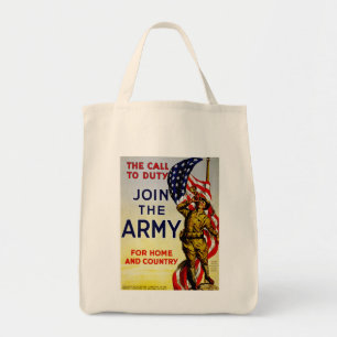 The Call to Duty ~ Join the Army Tote Bag