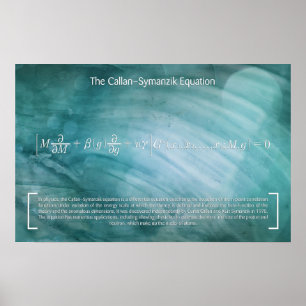 The Callan–Symanzik Equation - Math Poster