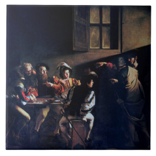 The Calling of Saint Matthew, Caravaggio Tile