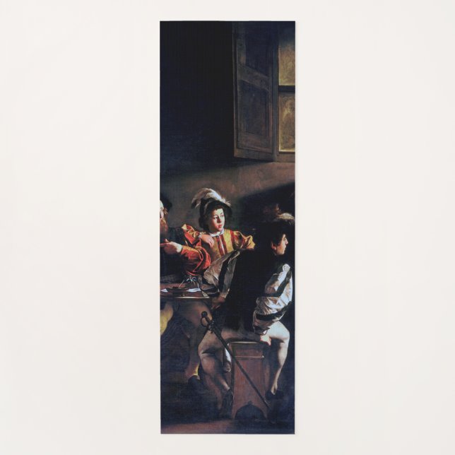 The Calling of Saint Matthew, Caravaggio Yoga Mat (Front)