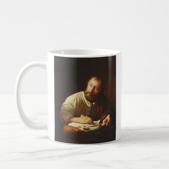 The Calling of Saint Matthew Fine Art Coffee Mug (Left)