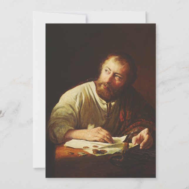 The Calling of Saint Matthew Fine Art Invitation (Front)