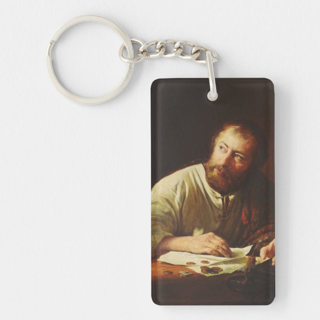 The Calling of Saint Matthew Fine Art Key Ring (Front)
