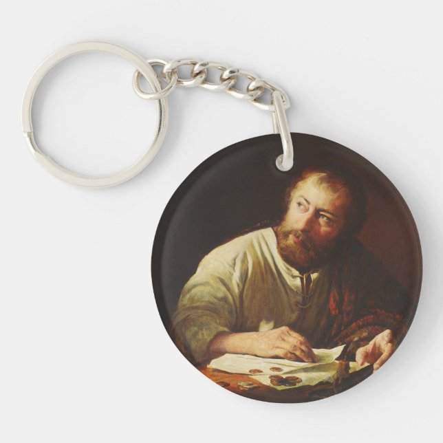 The Calling of Saint Matthew Fine Art Key Ring (Front)