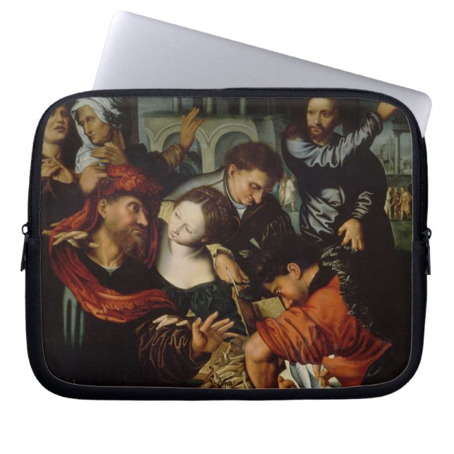 The Calling of St. Matthew Laptop Sleeve (Front)
