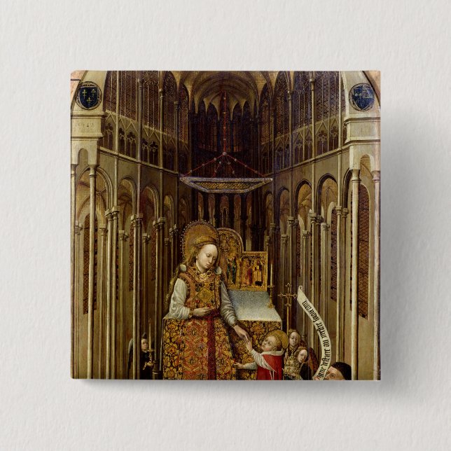 The Calling of the Virgin 15 Cm Square Badge (Front)