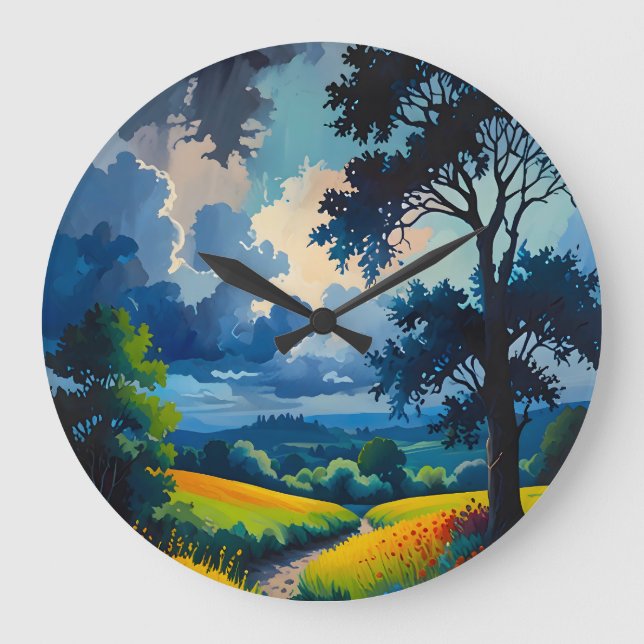 The Calm Before the Storm Large Clock (Front)