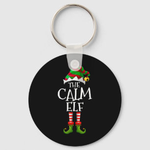 The Calm Elf Christmas Family Matching Xmas Group Key Ring