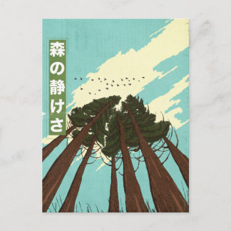 The Calm Of The Forest Holiday Postcard