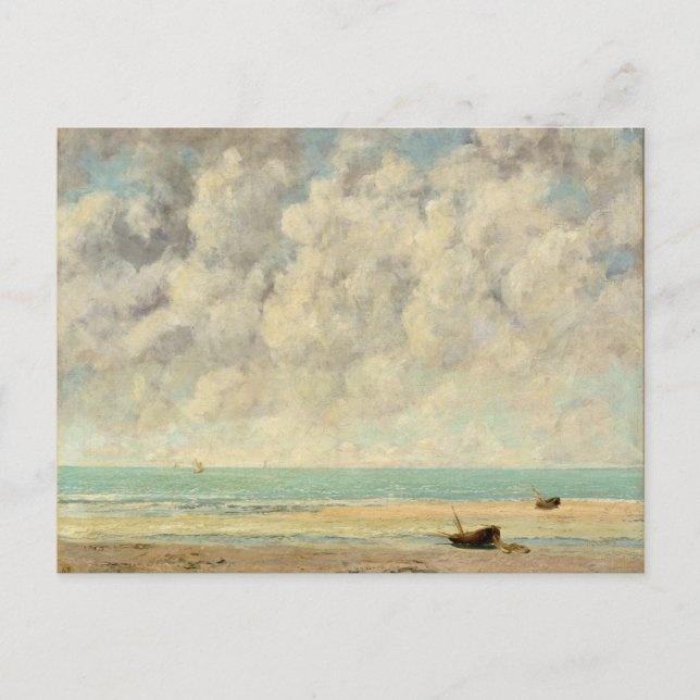 The Calm Sea by Courbet  Postcard (Front)
