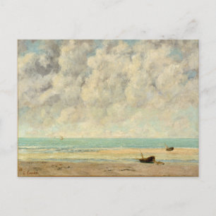 The Calm Sea Gustave Courbet Beach Print Postcard