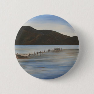 The Calm Water of Akyaka Landscape Art 6 Cm Round Badge