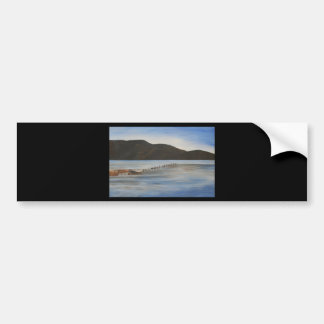 The Calm Water of Akyaka Landscape Art Bumper Sticker