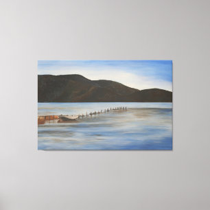 The Calm Water of Akyaka Landscape Art Canvas Print