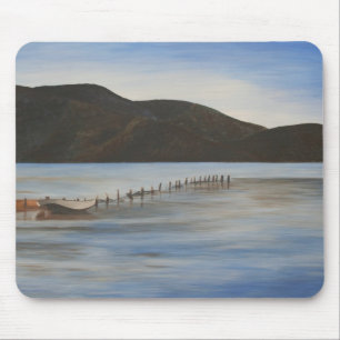 The Calm Water of Akyaka Landscape Art Mouse Mat