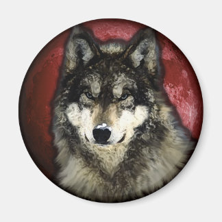 The Calm Wolf Magnet