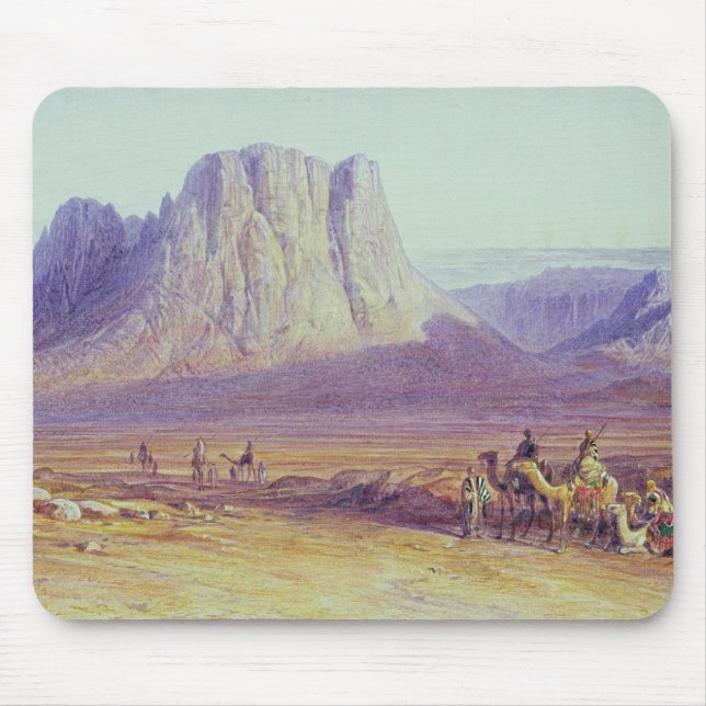 The Camel Train, Condessi, Mount Sinai, 1848 Mouse Mat (Front)