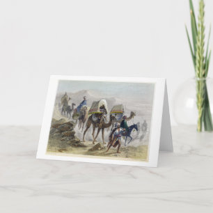 The Camel Train, from 'Constantinople and the Blac Holiday Card