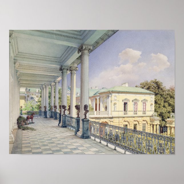 The Cameron Gallery at Tsarskoye Selo, 1859 Poster (Front)