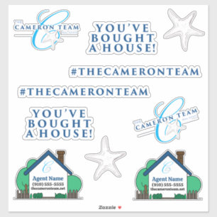 The Cameron Team Die Custom-Cut Vinyl Stickers