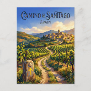 The Camino de Santiago Spain Postcard