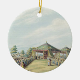 The Camp at Daud-Pascia, pub. by William Watts, 18 Ceramic Tree Decoration