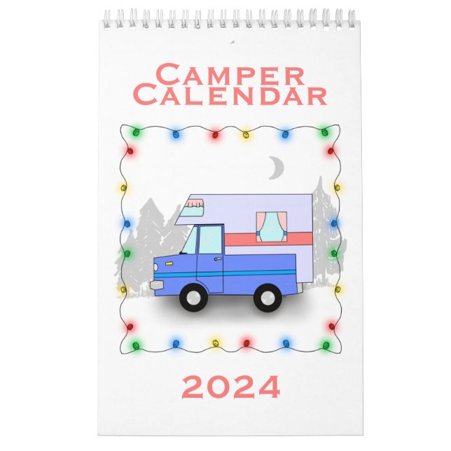 The Camper Calendar- Single Page Small Calendar (Cover)