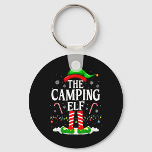 The Camping Elf Xmas Funny Matching Family Group C Key Ring