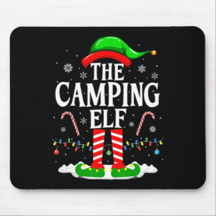 The Camping Elf Xmas Funny Matching Family Group C Mouse Mat