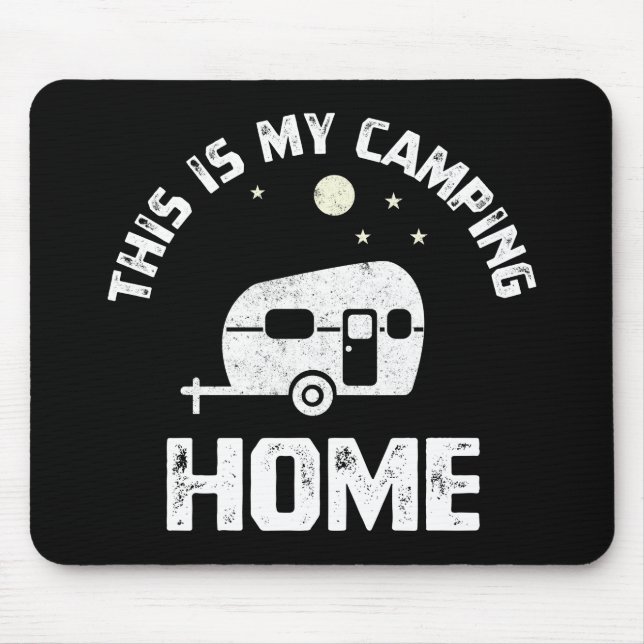The Camping Trailer Camper Mobile Home Mouse Mat (Front)