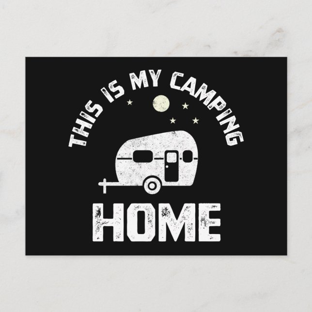 The Camping Trailer Camper Mobile Home Postcard (Front)
