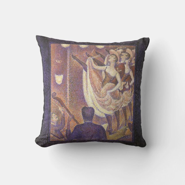 The Can Can Dance, Le Chahut by Georges Seurat Cushion (Front)
