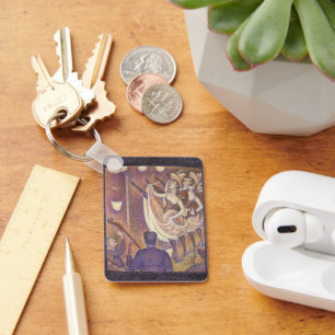 The Can Can Dance, Le Chahut by Georges Seurat Key Ring