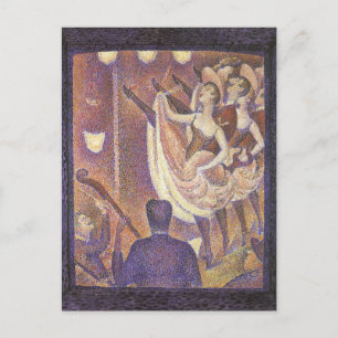 The Can Can Dance, Le Chahut by Georges Seurat Postcard