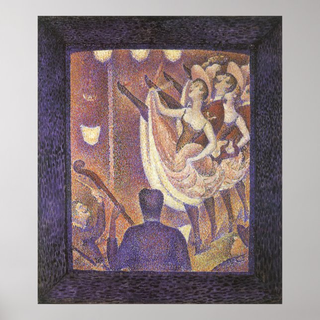 The Can Can Dance, Le Chahut by Georges Seurat Poster (Front)
