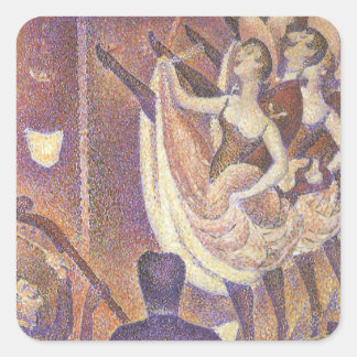 The Can Can Dance, Le Chahut by Georges Seurat Square Sticker