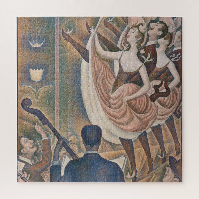 The Can-can Seurat Neo Impressionist Pointillist Jigsaw Puzzle (Vertical)