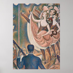 The Can-can Seurat Neo Impressionist Pointillist Poster