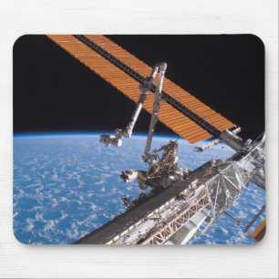 The Canadarm2 and solar array panel wings Mouse Mat