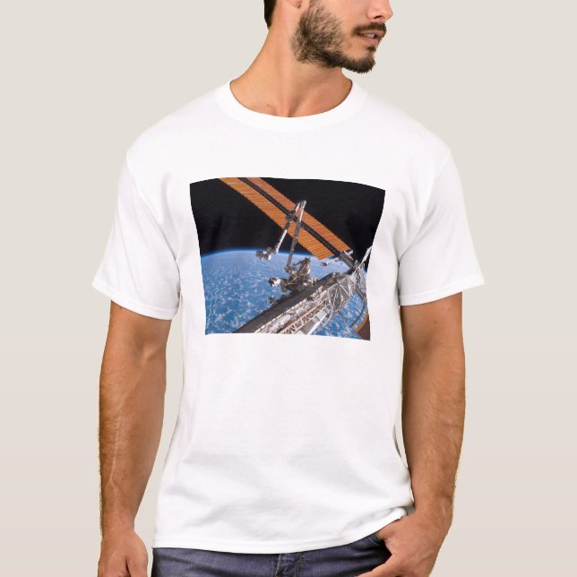 The Canadarm2 and solar array panel wings T-Shirt (Front)