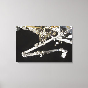 The Canadian-built space station Canvas Print