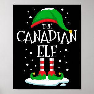The Canadian Elf Christmas Family Matching Xmas Ca Poster